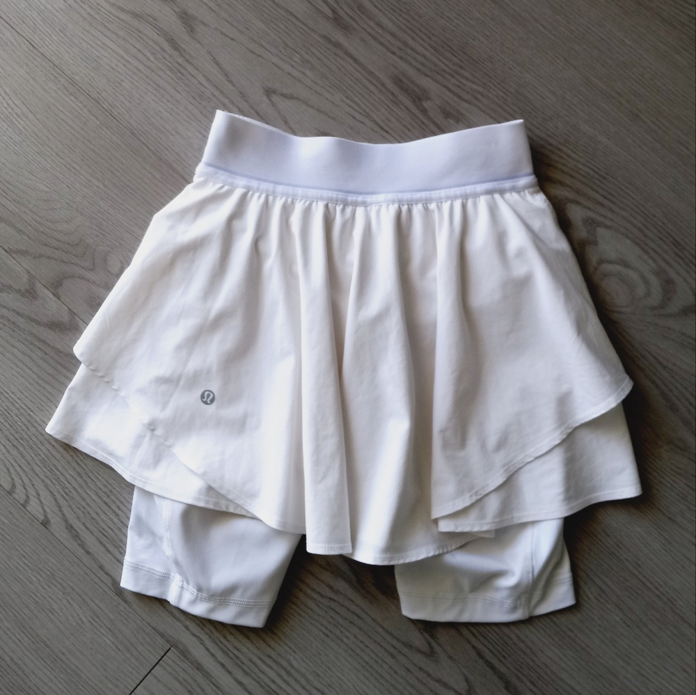 Lululemon Court Rival High Rise Skirt White - Picture 12 of 14